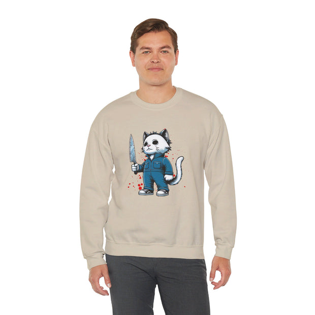 Horror Movie Cats Unisex Heavy Blend™ Crewneck Sweatshirt