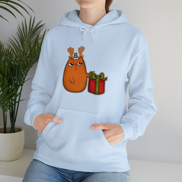 Christmas cat Unisex Heavy Blend™ Hooded Sweatshirt