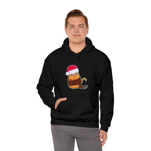 Christmas cat Unisex Heavy Blend™ Hooded Sweatshirt