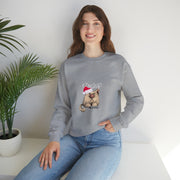 Christmas cat Unisex Heavy Blend™ Crewneck Sweatshirt
