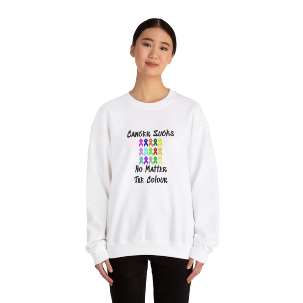 Cancer Sucks Unisex Heavy Blend™ Crewneck Sweatshirt