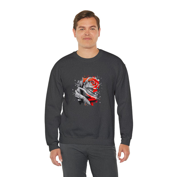 Rose Unisex Heavy Blend™ Crewneck Sweatshirt