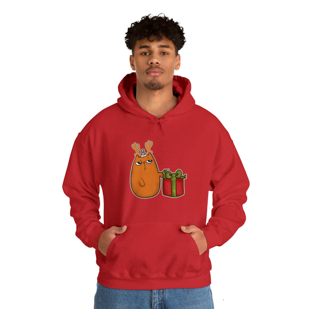 Christmas cat Unisex Heavy Blend™ Hooded Sweatshirt
