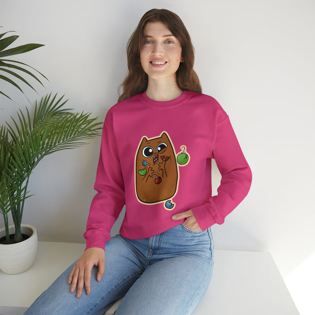 Christmas cat Unisex Heavy Blend™ Crewneck Sweatshirt
