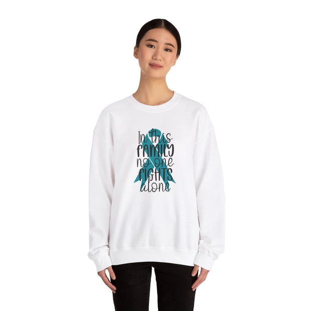 In this Family Support Unisex Heavy Blend™ Crewneck Sweatshirt
