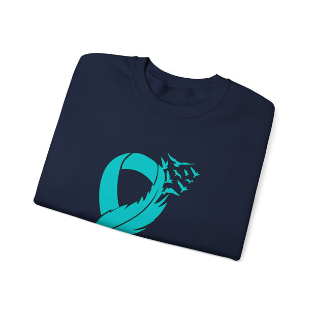 Teal Ribbon Unisex Heavy Blend™ Crewneck Sweatshirt
