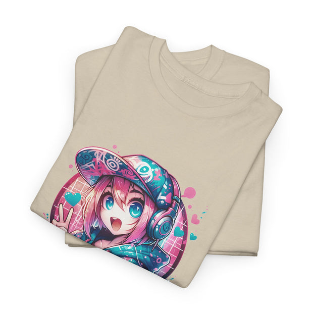 Graffiti Anime Girls Unisex Heavy Cotton Tee