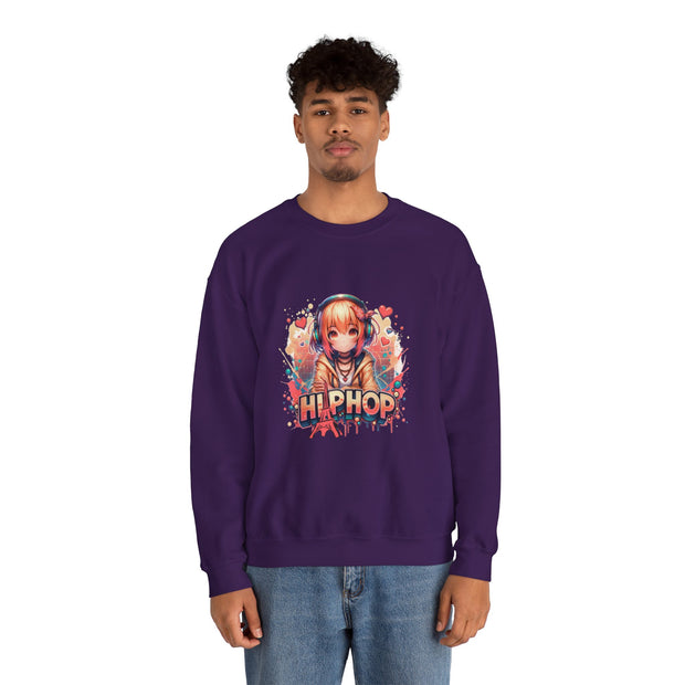 Graffiti Anime Girls Unisex Heavy Blend™ Crewneck Sweatshirt