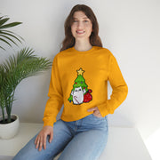 Christmas cat Unisex Heavy Blend™ Crewneck Sweatshirt