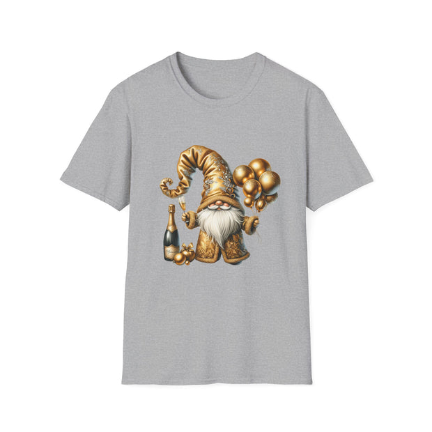 New Year Gnome Unisex Softstyle T-Shirt