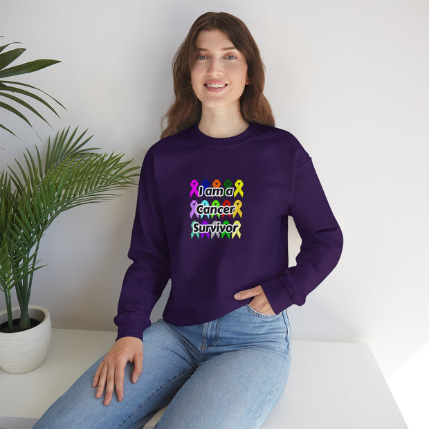 Cancer Survivor Unisex Heavy Blend™ Crewneck Sweatshirt