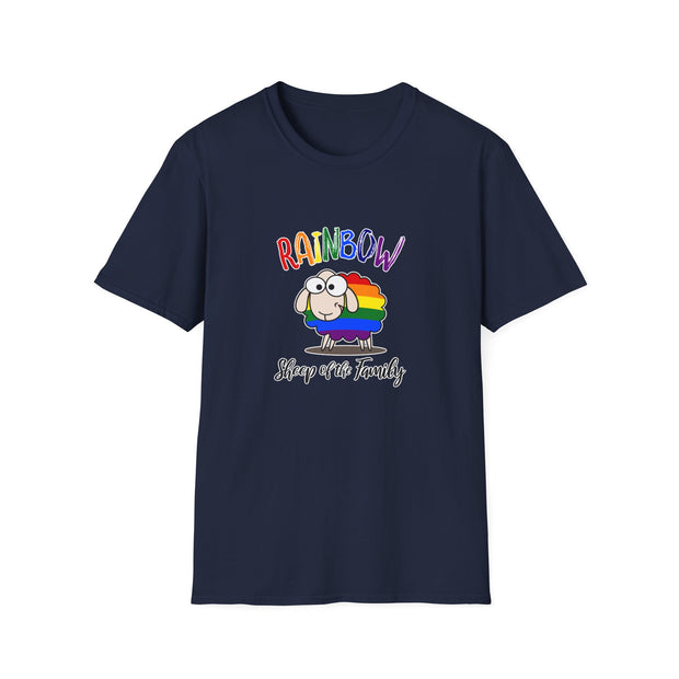 Rainbow Sheep Unisex Softstyle T-Shirt