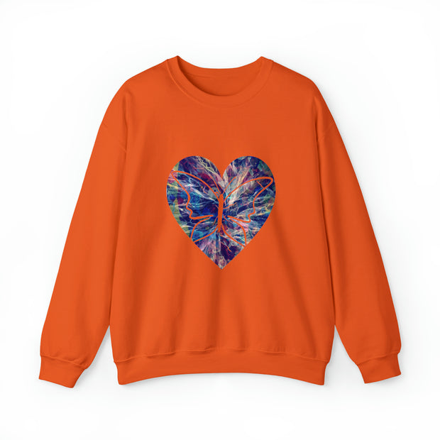 Heart butterfly Unisex Heavy Blend™ Crewneck Sweatshirt