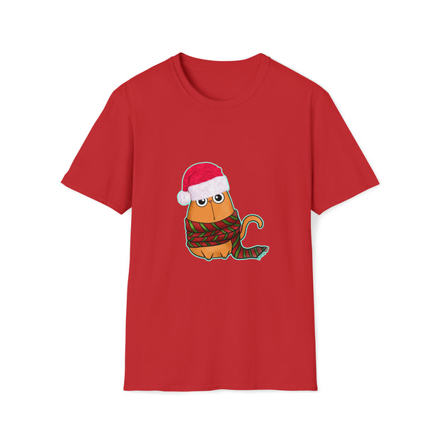 Christmas Cat Unisex Softstyle T-Shirt