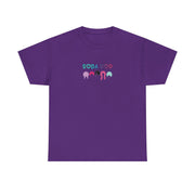 Soda Pop Unisex Heavy Cotton Tee, Casual Wear, Gift for Friends, Fun Summer T-Shirt, Graphic Shirt for Parties, Trendy Everyday Tee