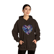 Heart Butterfly Unisex Heavy Blend™ Hooded Sweatshirt