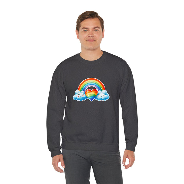Rainbow Love Unisex Heavy Blend™ Crewneck Sweatshirt