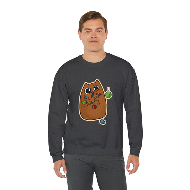 Christmas cat Unisex Heavy Blend™ Crewneck Sweatshirt