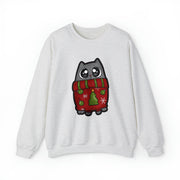 Christmas cat Unisex Heavy Blend™ Crewneck Sweatshirt