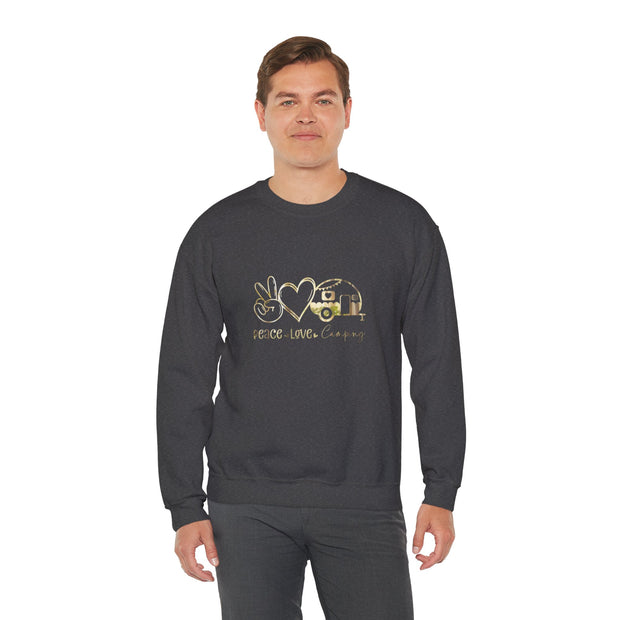 Peace Love Camping Unisex Heavy Blend™ Crewneck Sweatshirt