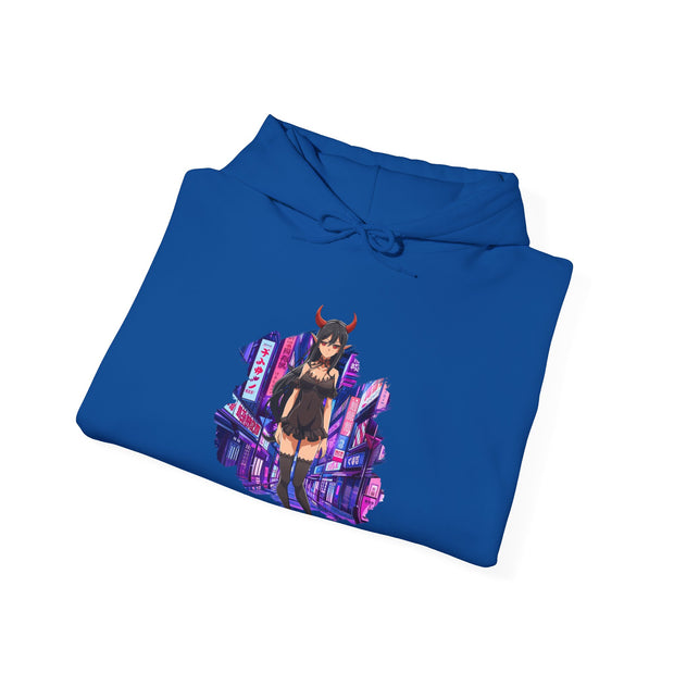 Anime Female Demon Unisex Heavy Blend™ Hooded Sweatshirt