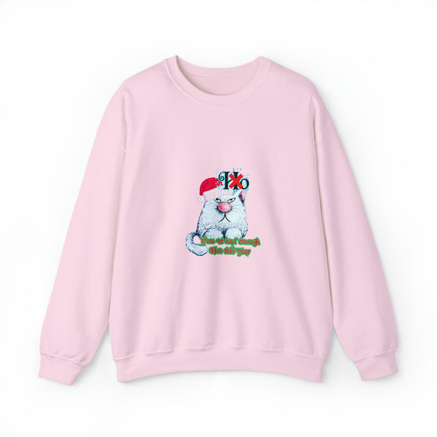 Christmas cat Unisex Heavy Blend™ Crewneck Sweatshirt