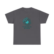 Ovarian Cancer Sunflower Unisex Heavy Cotton Tee