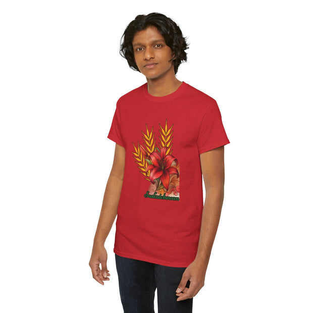 Saskatchewan Lily Unisex Heavy Cotton Tee