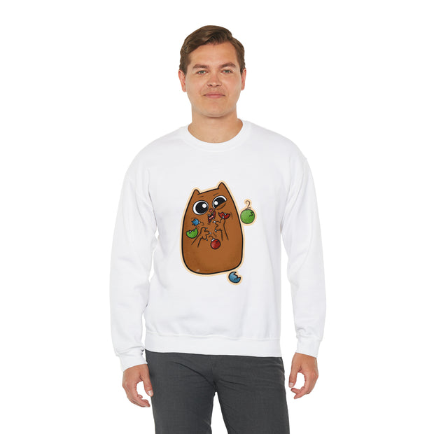 Christmas cat Unisex Heavy Blend™ Crewneck Sweatshirt