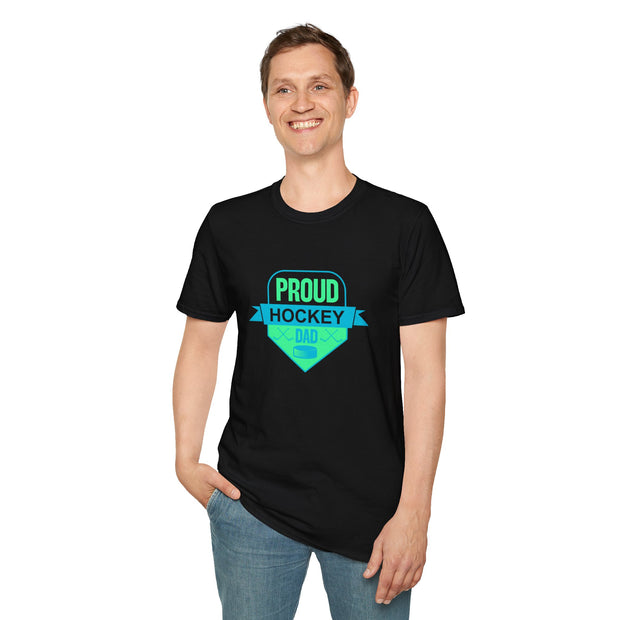 Proud Hockey Dad Unisex Softstyle T-Shirt