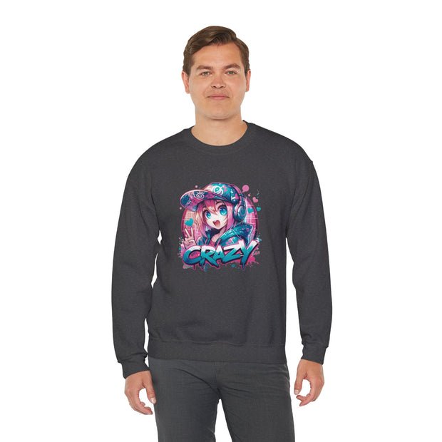 Graffiti Anime Girls Unisex Heavy Blend™ Crewneck Sweatshirt