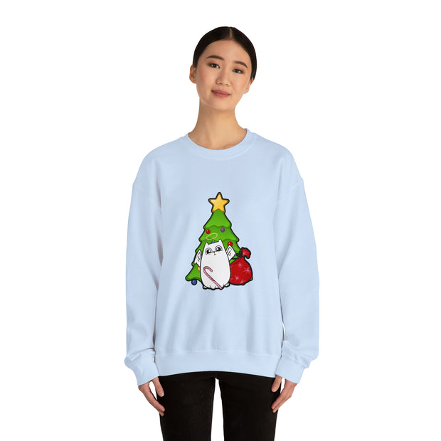 Christmas cat Unisex Heavy Blend™ Crewneck Sweatshirt