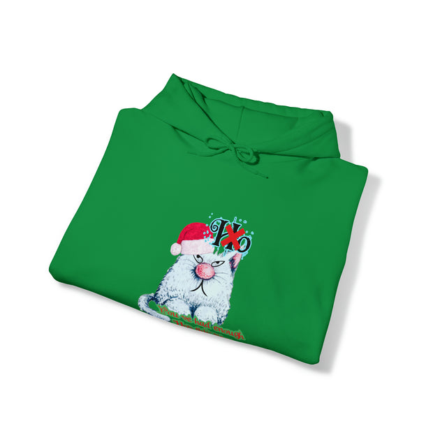 Christmas cat Unisex Heavy Blend™ Hooded Sweatshirt