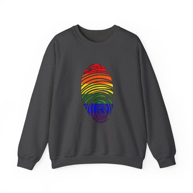Pride Fingerprint Unisex Heavy Blend™ Crewneck Sweatshirt