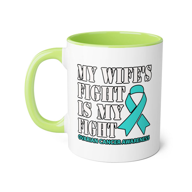 Ovarian Cancer Accent Mugs, 11oz