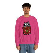 Christmas cat Unisex Heavy Blend™ Crewneck Sweatshirt