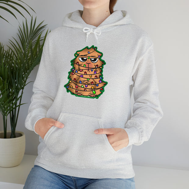 Christmas cat Unisex Heavy Blend™ Hooded Sweatshirt
