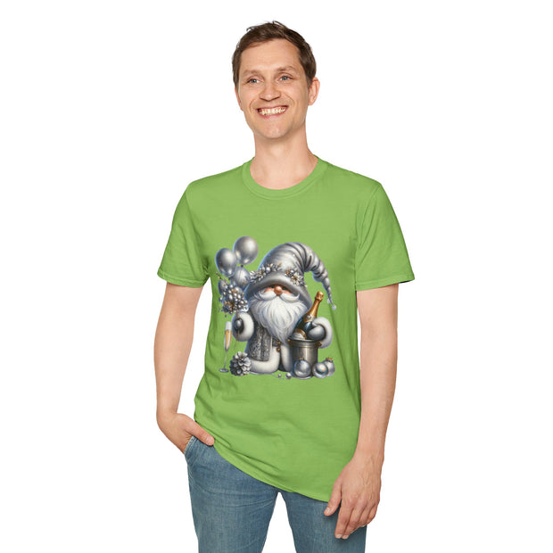 New Year Gnome Unisex Softstyle T-Shirt