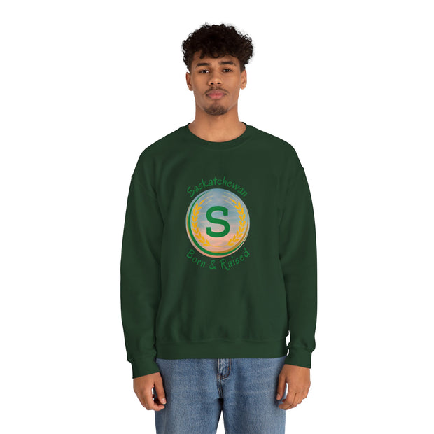 Saskatchewan Born & Raised Unisex Heavy Blend™ Crewneck Sweatshirt