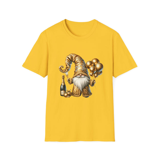 New Year Gnome Unisex Softstyle T-Shirt