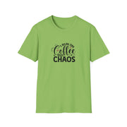 I Run on Coffee and Chaos Unisex Softstyle T-Shirt