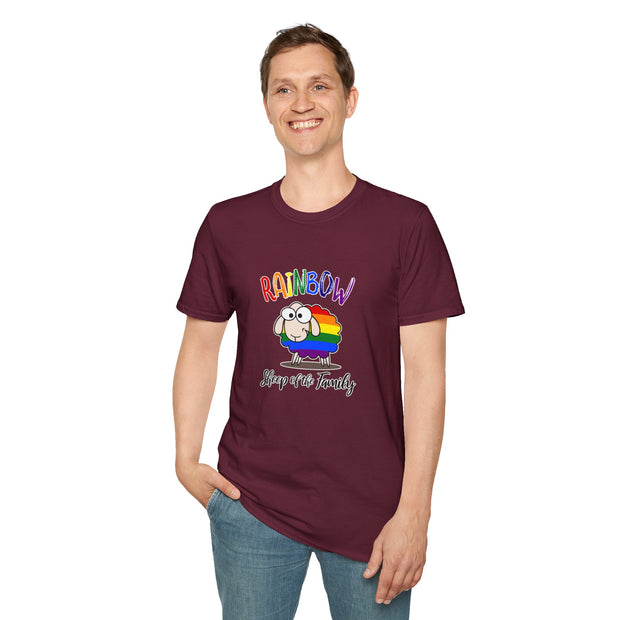 Rainbow Sheep Unisex Softstyle T-Shirt