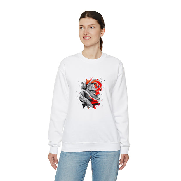 Rose Unisex Heavy Blend™ Crewneck Sweatshirt