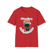 Books, Cat & Coffee Unisex Softstyle T-Shirt