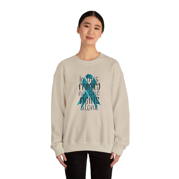 In this Family Support Unisex Heavy Blend™ Crewneck Sweatshirt