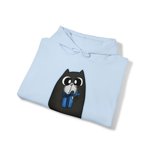 Christmas cat Unisex Heavy Blend™ Hooded Sweatshirt
