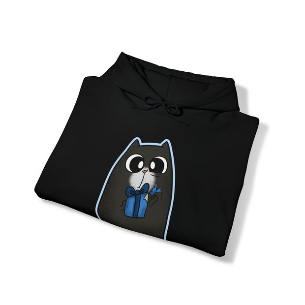 Christmas cat Unisex Heavy Blend™ Hooded Sweatshirt
