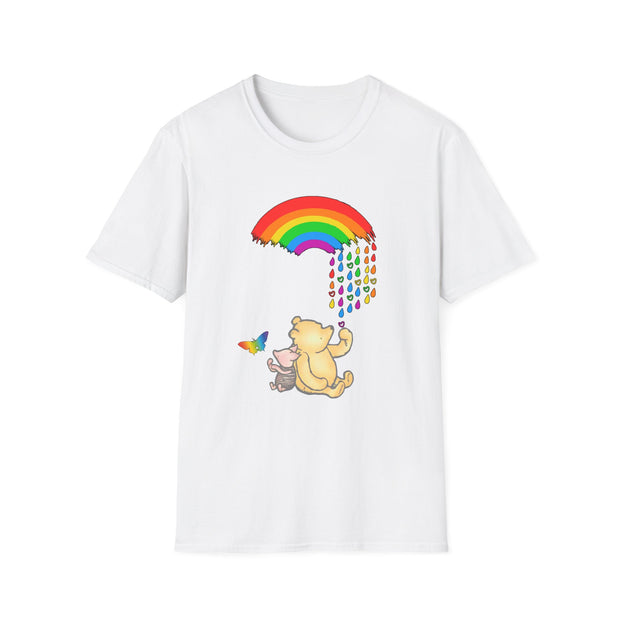 Winnie the Pooh Raining Pride Unisex Softstyle T-Shirt