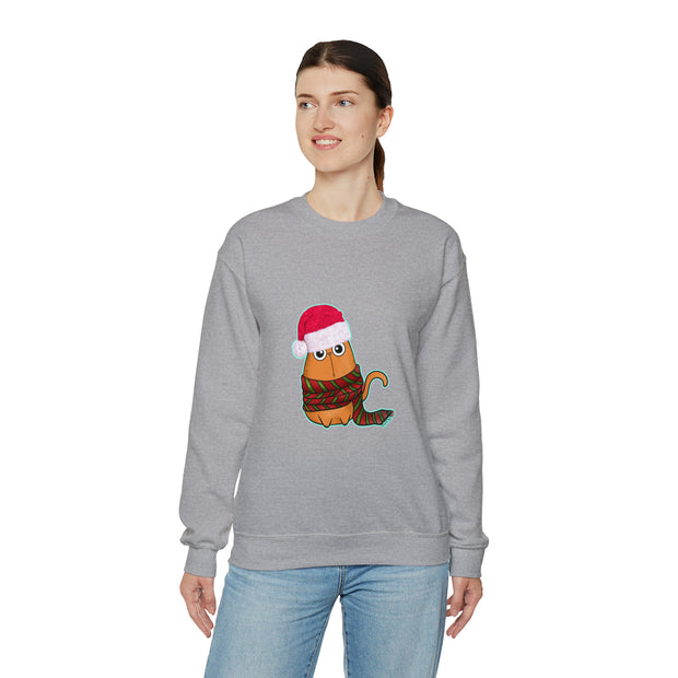 Christmas cat Unisex Heavy Blend™ Crewneck Sweatshirt