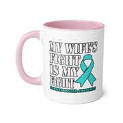 Ovarian Cancer Accent Mugs, 11oz
